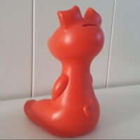 Ikea red piggy bank